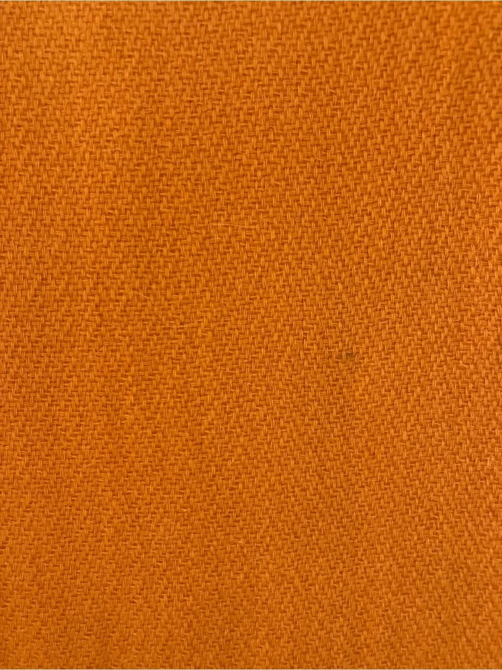 100% Cashmere Orange Woven Thin Large Scarf Wrap Approx 29”x80” Fall Halloween